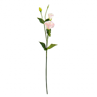 Декоративная искусственная ветка Эустома нежно-розовая 64 см