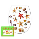 Пластикове сидіння з кришкою для унітазу "Черепашка з жемчуженой", фото 5