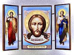 Нерукотворний образ Господа Бога та Спаса нашого Ісуса Христа. Ікона. Складення дерев'яний 58Х84