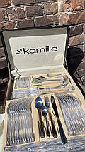Набір столового приладдя з неіржавкої сталі в кейсі 72 пр Kamille KM-5216, фото 2