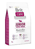 Сухой корм Брит Brit Care Junior Large Breed Lamb & Rice для щенков и молодых собак крупных пород 3 кг
