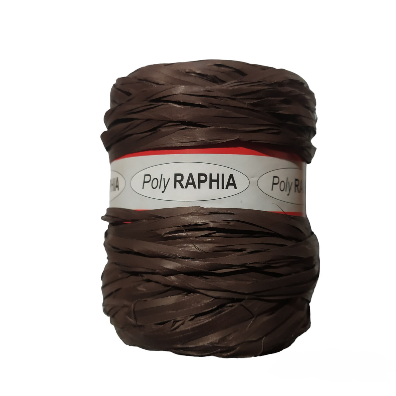 Рафія флористична коричнева 0,5 см/200 метрів Poly Raphia