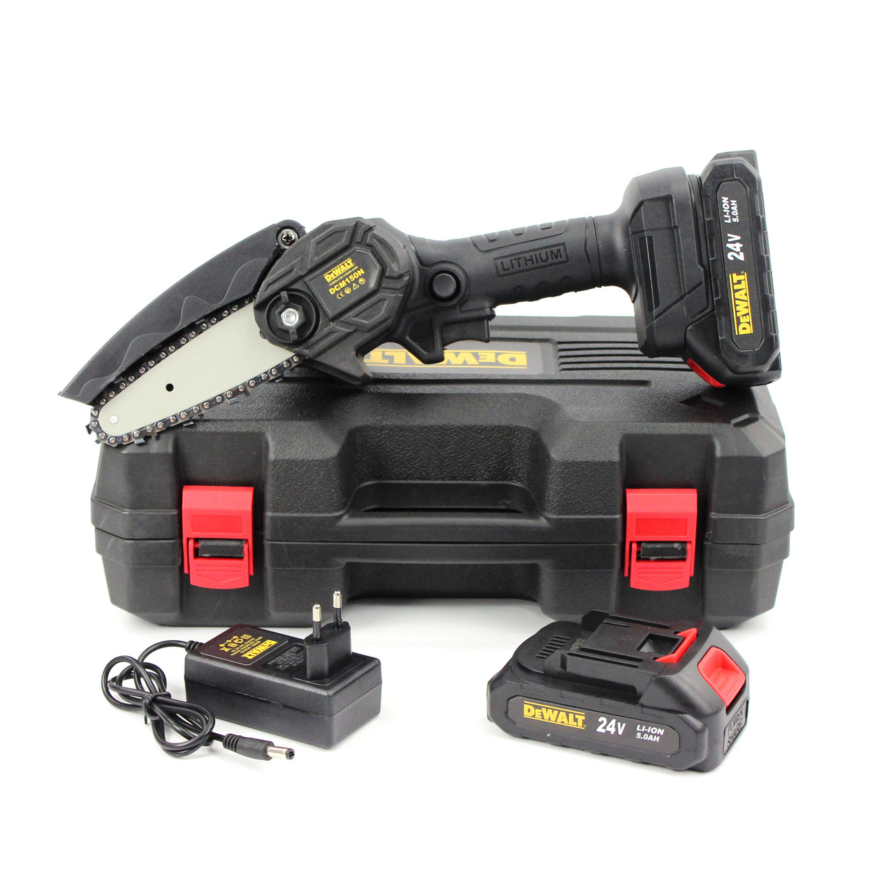 Акумуляторна міні пила DeWalt DCM150N (24V, 5Аh) АКБ гілкоріз Деволт