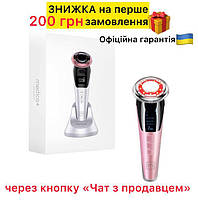 Мікрострумовий RF Lifting Масажер для обличчя Skin Lifting 7.0 White - EMS, LED тренд рф ліфтинг масажер