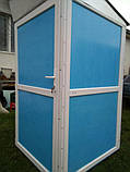 Кабіна біотуалет з утепленням, вуличний біотуалет, розмір 1.14 х 1.25 х 2.20 (м), фото 6