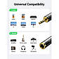 Перехідник 6.35мм-3.5мм UGREEN HIFI Audio mini-jack 3.5mm Male to jack 6.35mm Female. Black, фото 6