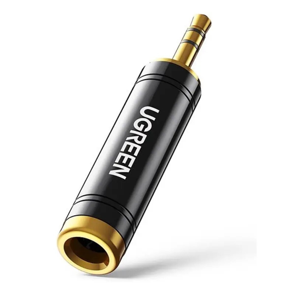 Перехідник 6.35мм-3.5мм UGREEN HIFI Audio mini-jack 3.5mm Male to jack 6.35mm Female. Black, фото 1