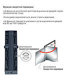 Доводчик дверей Ryobi 2200 D-2200Т з ковзною шиною антрацит, фото 7