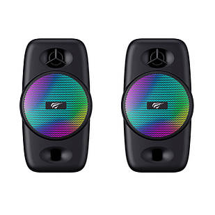 Стерео колонки ігрові Havit HV-SK213 USB Rgb Black 27843