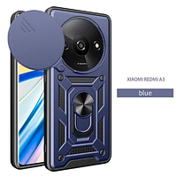 PC + TPU чехол Camshield armor для Xiaomi Redmi A3 синий