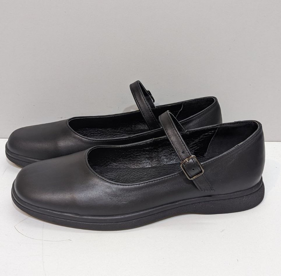 STTOPA Розміри 40-45. Балетки великих розмірів на широку стопу з натуральної шкіри. 425-4045-1 Чорні, фото 1