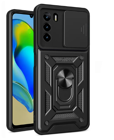 PC + TPU чохол Camshield Armor для ZTE Blade V40 Vita / чорний
