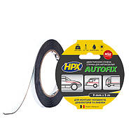 Двухсторонняя лента HPX AUTOFIX MSE, 9мм x 5м, черная