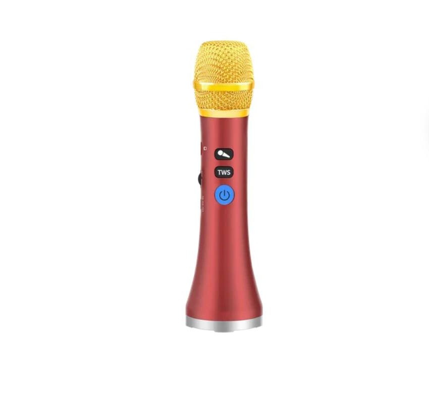 Бездротовий портативний мікрофон караоке MicMagic L-1258 DSP+TWS 20 Вт Червоний
