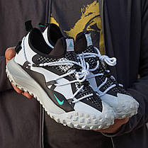 Зимові Чоловічі Кросівки Nike ACG Mounth Low White Black / Найк АCГ Моунт Низькі Білі з Чорним, фото 3