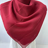 Однотонный классический летний женский платок. Турецкий платок из мягкой вискозы Бордовый