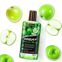Съедобное массажное масло с разогревающим эффектом с ароматом яблока JOY Division WARMup 150 мл Kiss