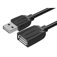 Кабельний подовжувач Vention VAS-A44-B500 USB2.0 (тато)  -  USB2.0 (мама) Cable 5m Black (VAS-A44-B500)