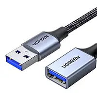 Кабельний подовжувач Ugreen US115 USB 3.0 A (тато)  -  USB 3.0 A (мама) 1m Black (UGR-10495)