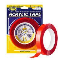 Двухсторонняя лента HPX ACRYLIC TAPE, 19мм x 5м, прозрачная