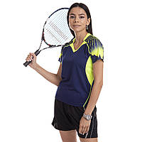 Форма для большого тенниса женская Lingo LD-1808B размер 3XL цвет темно-синий-салатовый ep