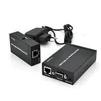 Подовжувач сигналу Voltronic VGA 300m Cat5e/6e, 1080P Black