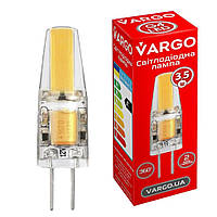 LED лампа VARGO G4, 3.5W, COB, 4000K, AC-DC12V, ɸ9.6×H35mm (V-114866)