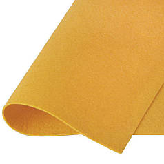 Фетр твердий 1,2 мм, 20х30 см, № 29 янтарнй (Корея)
