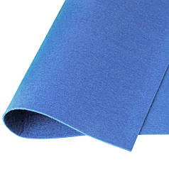 Фетр твердий 1,2 мм, 20х30 см, № 26 незабудковий (Корея)
