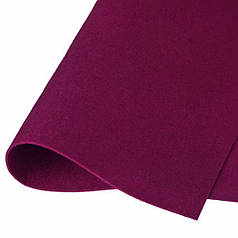 Фетр твердий 1,2 мм, 20х30 см, № 15 гранатовий (Корея)