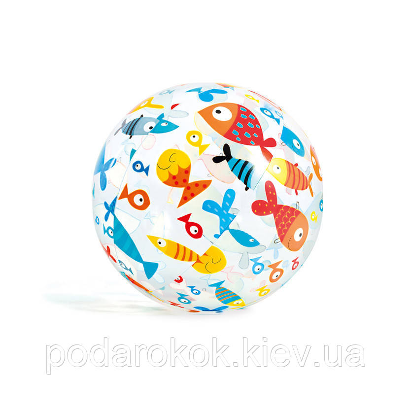 Дитячий надувний м'яч 59040, 51 см (Рибки)
