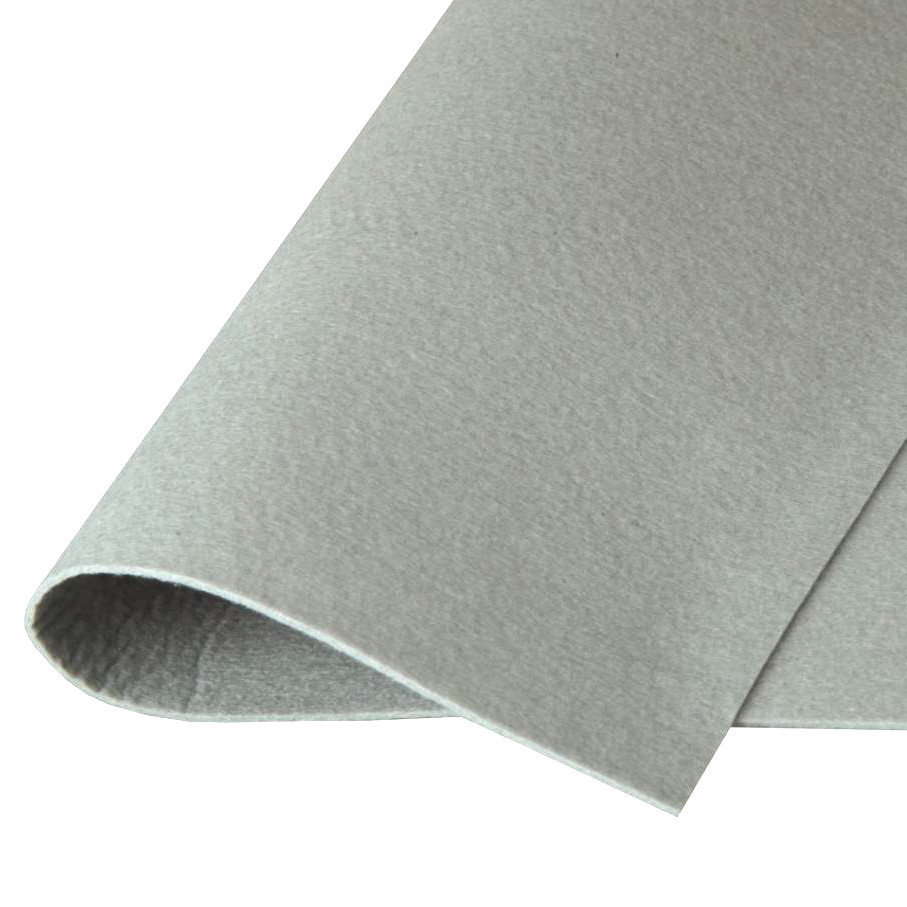 Фетр твердий 1,2 мм, 20х30 см, № 33 світло-сірий (Корея)