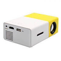 Проектор Led Projector YG300 мультимедийный с динамиком Белый с желтым (005609) PZ, код: 950180