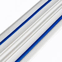 Самоклейний плінтус РР білий із синьою смужкою 2300*140*4 мм (D) SW-00001811 Sticker Wall PZ, код: 8370931