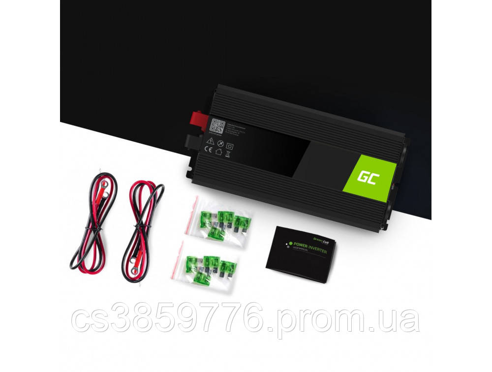 Преобразователь тока автомобильный Green Cell 24V на 230V 1500W/3000W Инвертор в машину HBB - фото 6 - id-p2174560348