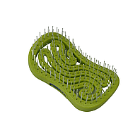 Продувна масажна щітка для волосся без ручки Proline, зелена (5474-G4-GN)