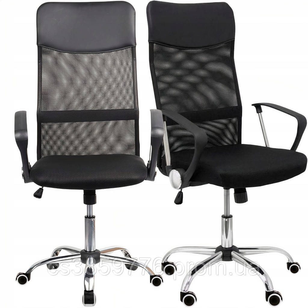 Современное офисное кресло MemFlow Black (100004) Компьютерное кресло для кабинета HBB - фото 1 - id-p2174560354