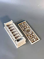 Доміно "GrossMeister" з акрилового каменю в коробці для зберігання, індивідуальний дизайн, 50*25 мм, арт. 400013