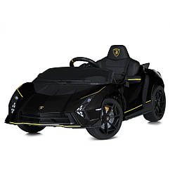 Дитячий електромобіль одномісний Машина Спорткар Lamborghini Autentica M 5100EBLR-2 шкіряне сидіння, чорний