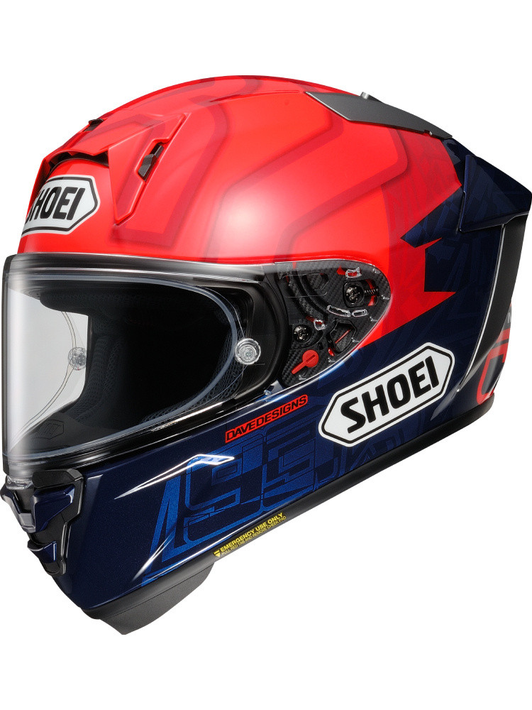 Мотошолом Shoei X-SPR PRO Marquez7 TC-1 red-blue, фото 1