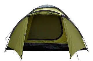 Намет Tramp Lite Fly 3 Olive | Універсальна одношарова тримісна туристична палатка з містким тамбуром і одним входом, фото 3