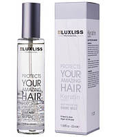 Кератиновий спрей блиск для волосся LuxLiss Keratin Heat Protecting Shine Mist 50 мл