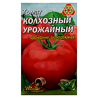 Семена Томат Колхозный урожайный красный среднеранний 3 г большой пакет