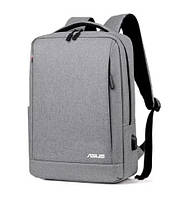 Рюкзак противоударный для ноутбука Asus Асус 15,6" с USB, серый цвет ( код: IBN010S3 )