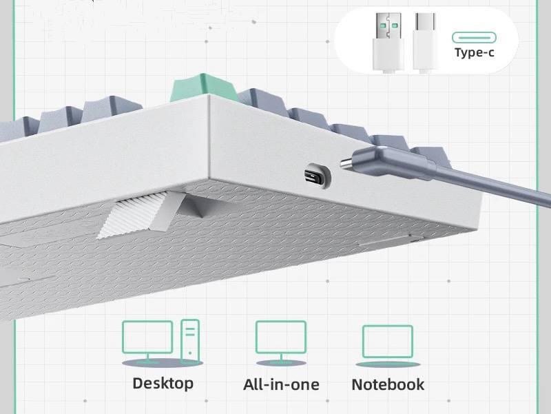 Клавиатура Machenike K500 механическая, с возможностью горячей замены, RGB - подсветка, игровая, проводная - фото 3 - id-p2174600270