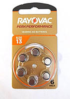 Батарейки для слухових апаратів Rayovac PEAK PERFORMANCE 13 (60 шт)