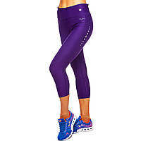 Леггинсы короткие для фитнеса и йоги V&X CO-6476 размер L цвет фиолетовый ep
