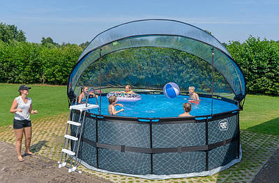 Як розібрати каркасний басейн EXIT Toys і підготувати до зим