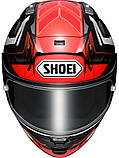 Мотошолом Shoei X-SPR PRO Escalate TC-1 Red-black, фото 3