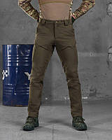 Котоновые армейские демисезонные брюки олива, Весенние тактические штаны для военных ВСУ Oliva